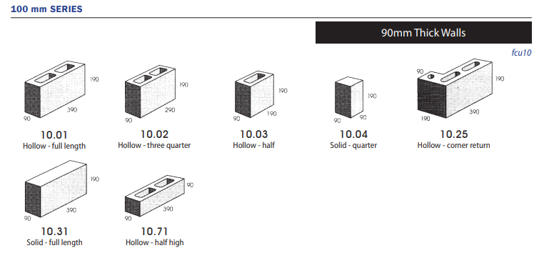100 Series Grey Blocks